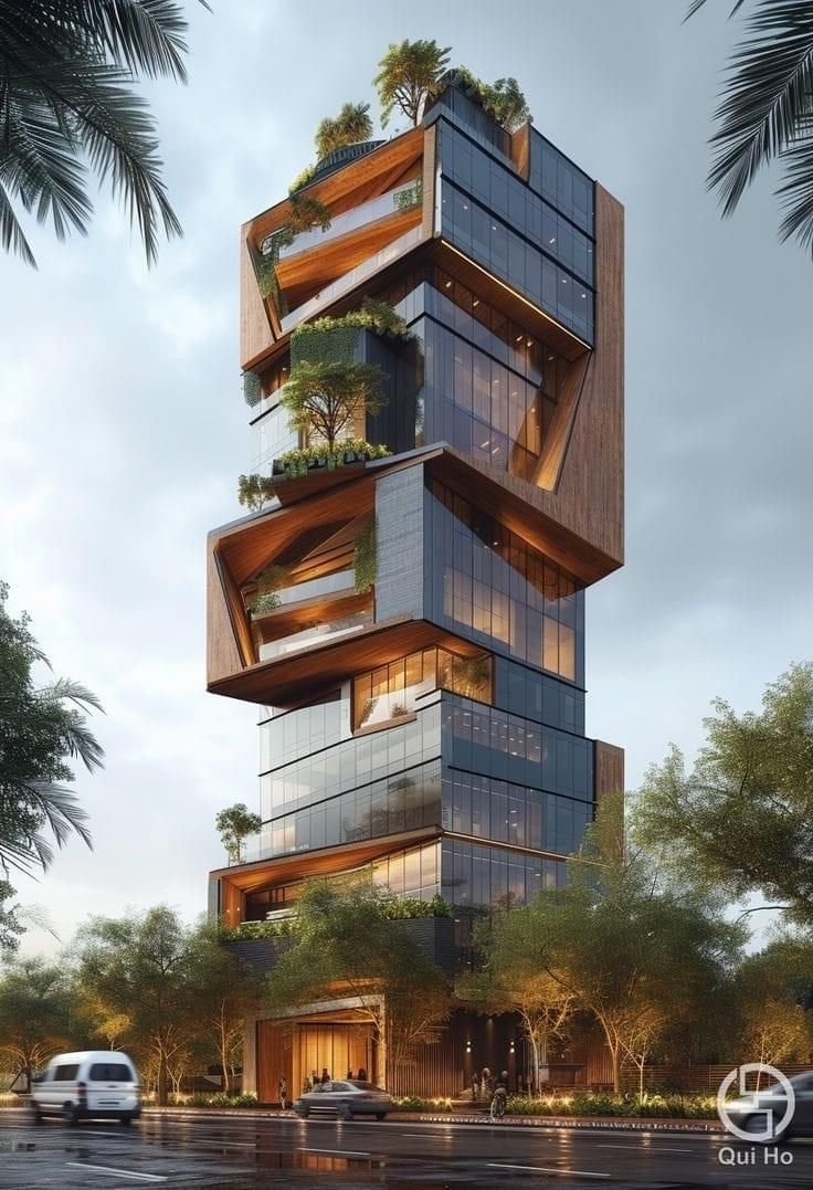 Vertical forest high-rise